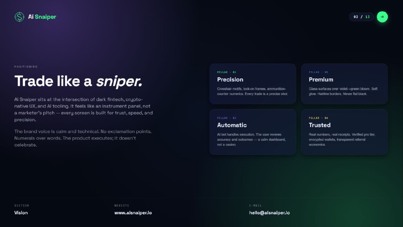 Ai Snaiper - identity and logo system